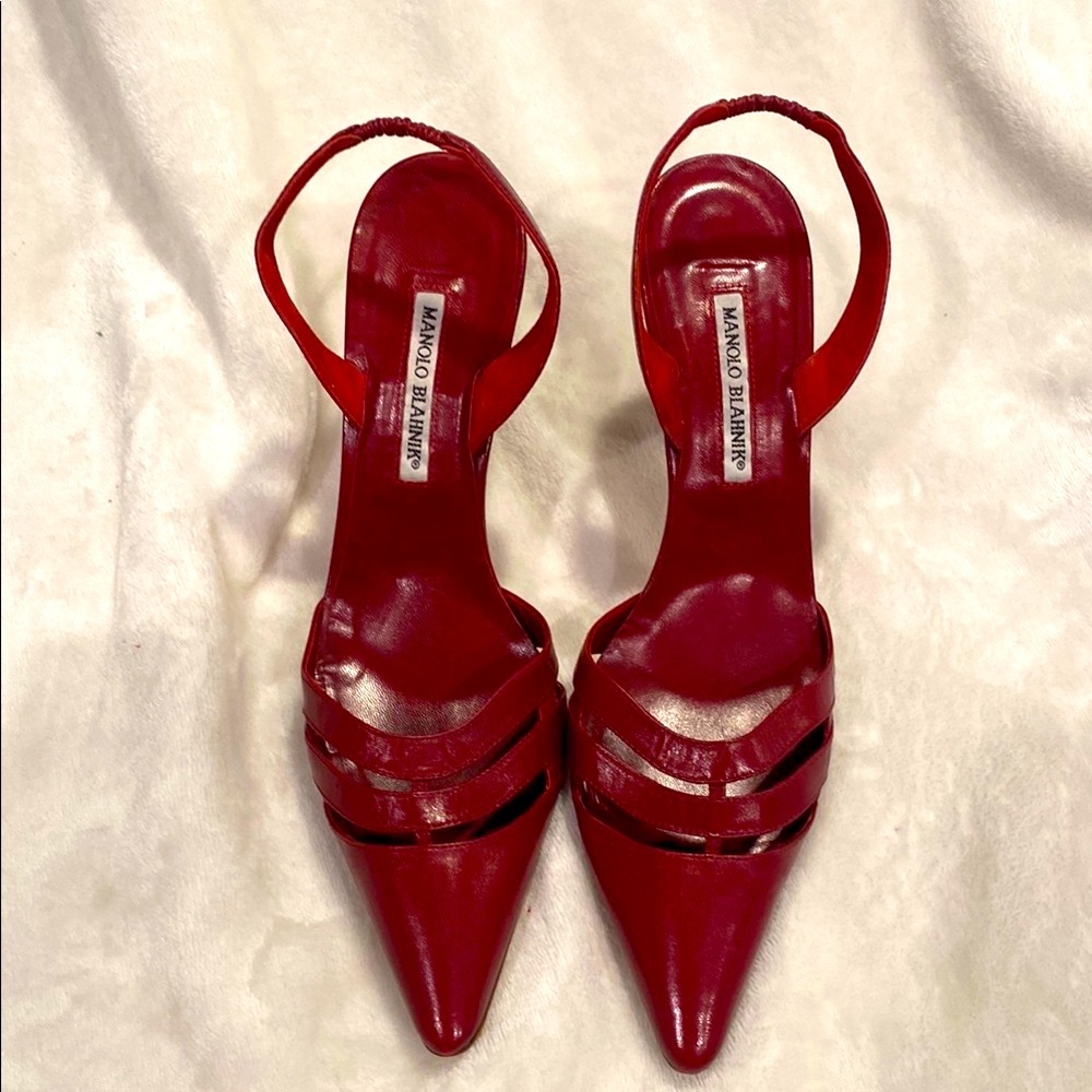 Manolo Blahnik Red Women's Heels